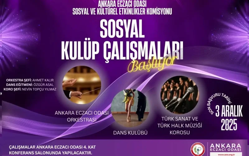 Ankara Eczacı odası dans kulüpleri başvuruları başladı